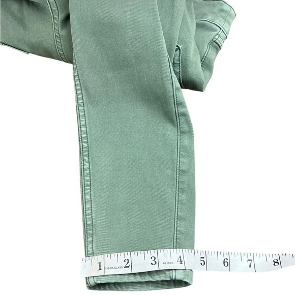 SPANX Stretch Twill Ankle Cargo Pant in Washed Green Size S petite - Picture 5 of 9
